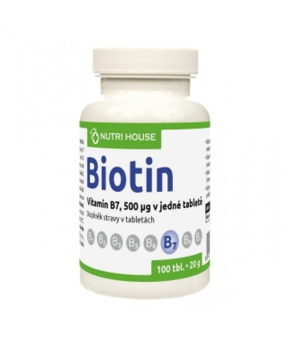 Biotin (vit. B7) 100 tbl.