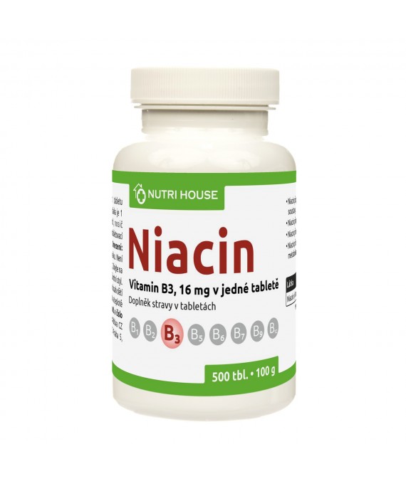 Niacin (vit. B3) 500 tbl.