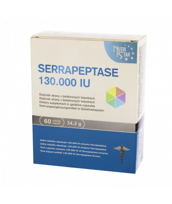 Serrapeptase 130000 IU 60 cps